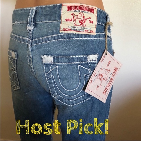 True Religion Bobby Super T Light Wash Jeans NWT - Picture 2 of 6